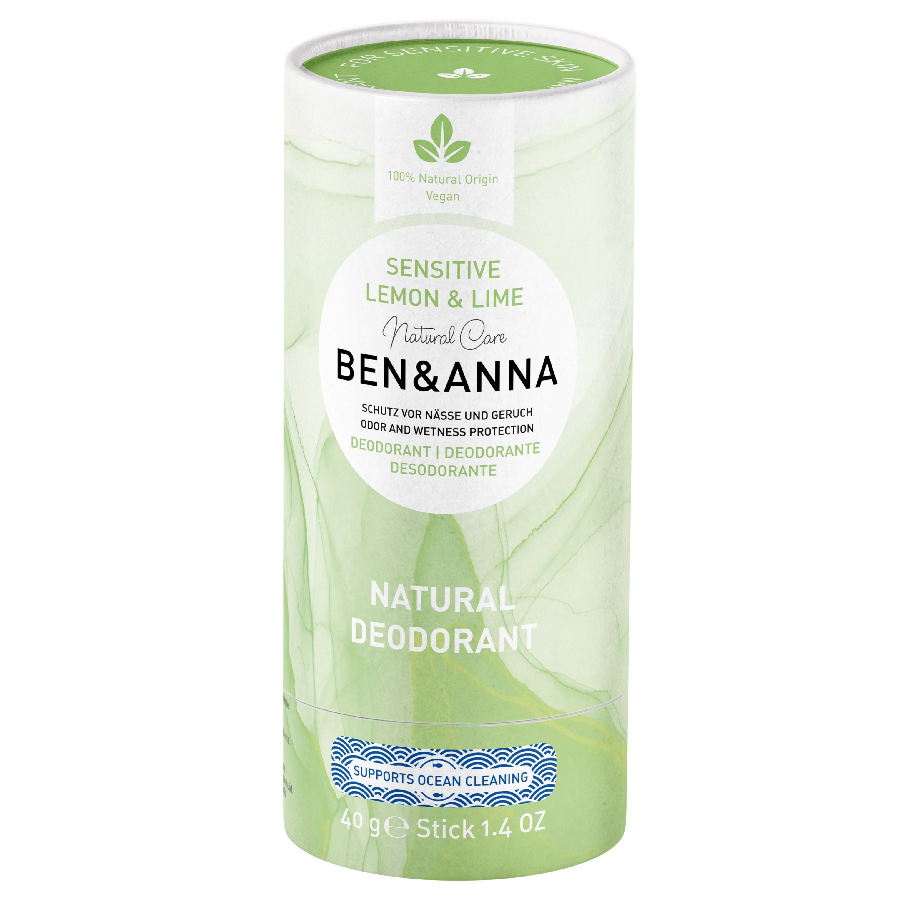 Ben & Anna Deodorant Sensitive Lemon & Lime 40 g billede