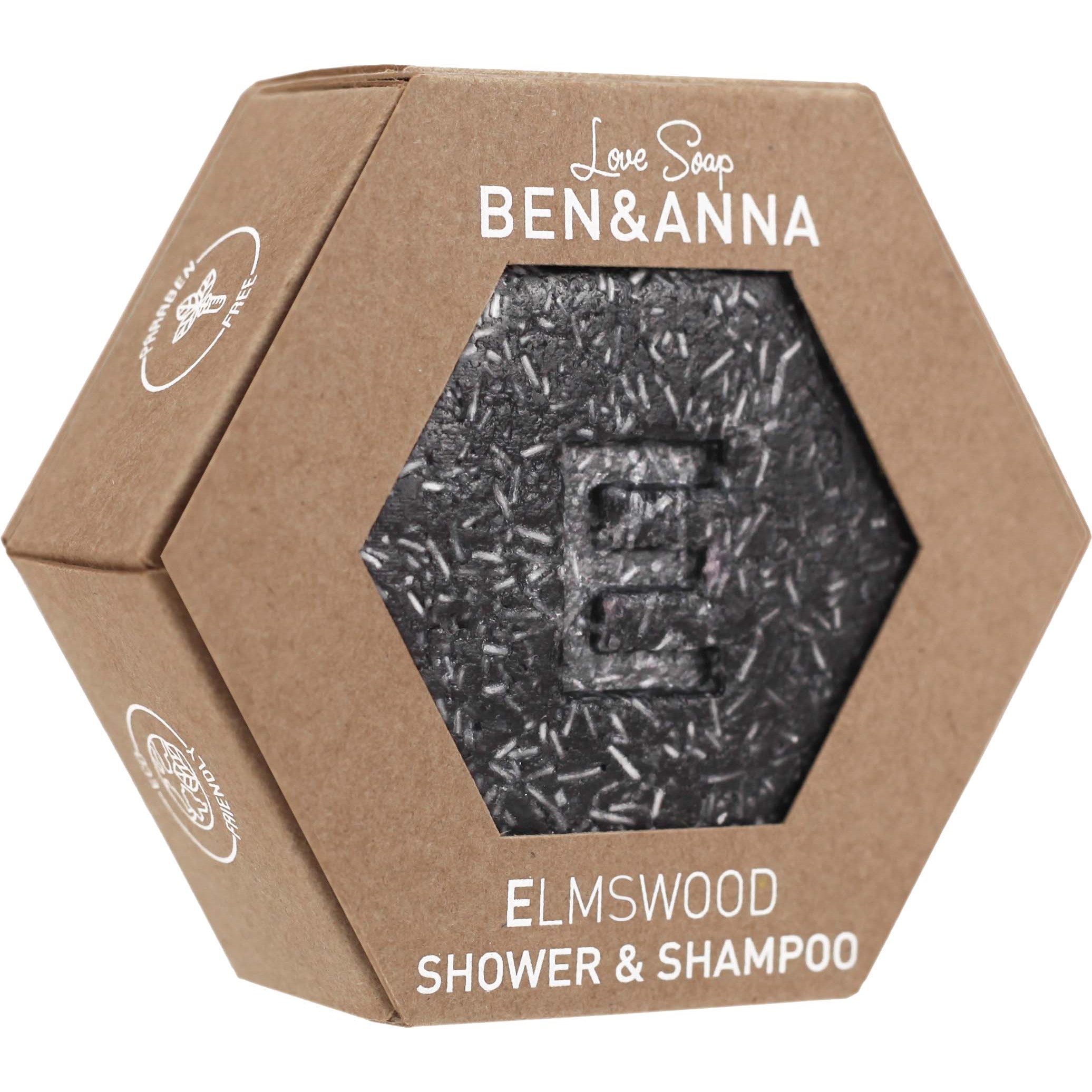 Ben & Anna Elm Wood Shower & Shampoo 60 g billede