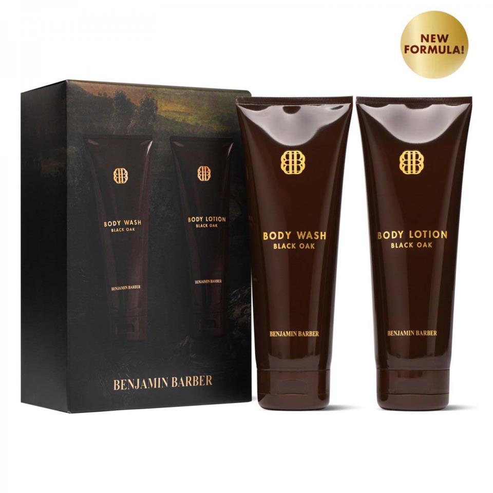 Benjamin Barber Gift Set Black Oak Body Duo 