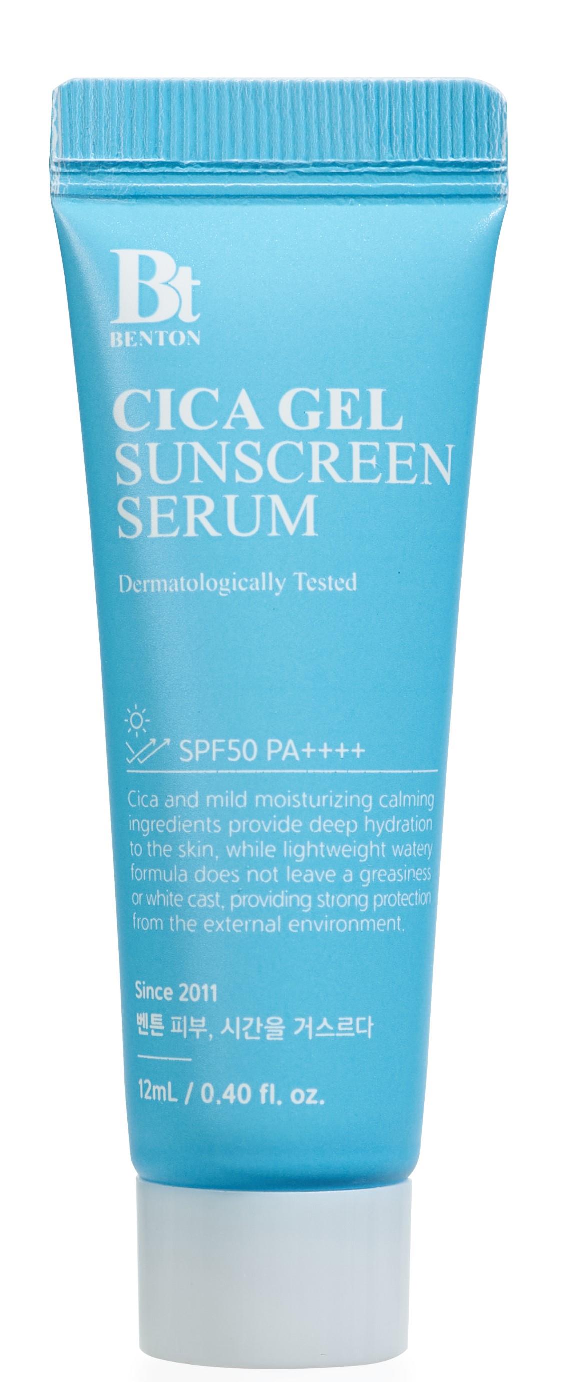 Benton Cica Gel Sunscreen Serum Travel Size SPF50 PA++++ 12 ml