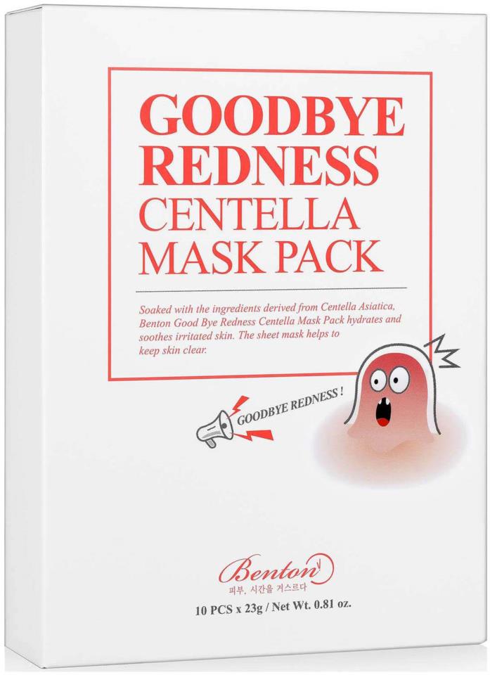BENTON Goodbye Redness Centella Mask 23g 10-Pack
