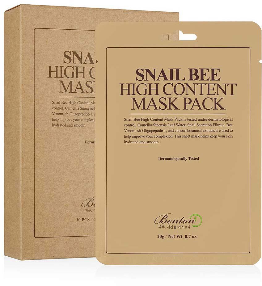 BENTON Snail Bee High Content Mask Pack 20g 10-Pack