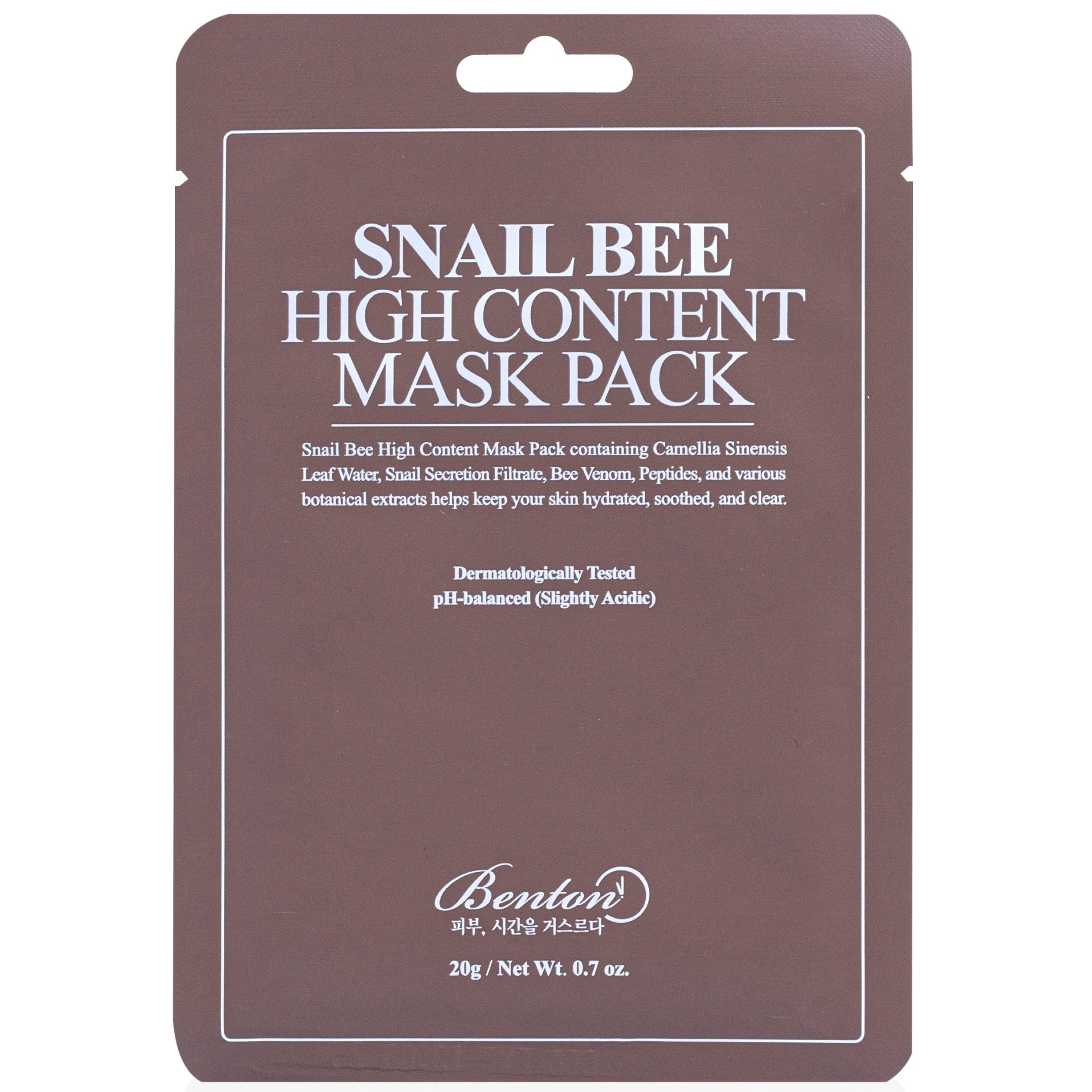 Bilde av Benton Snail Bee High Content Mask Pack 20 G