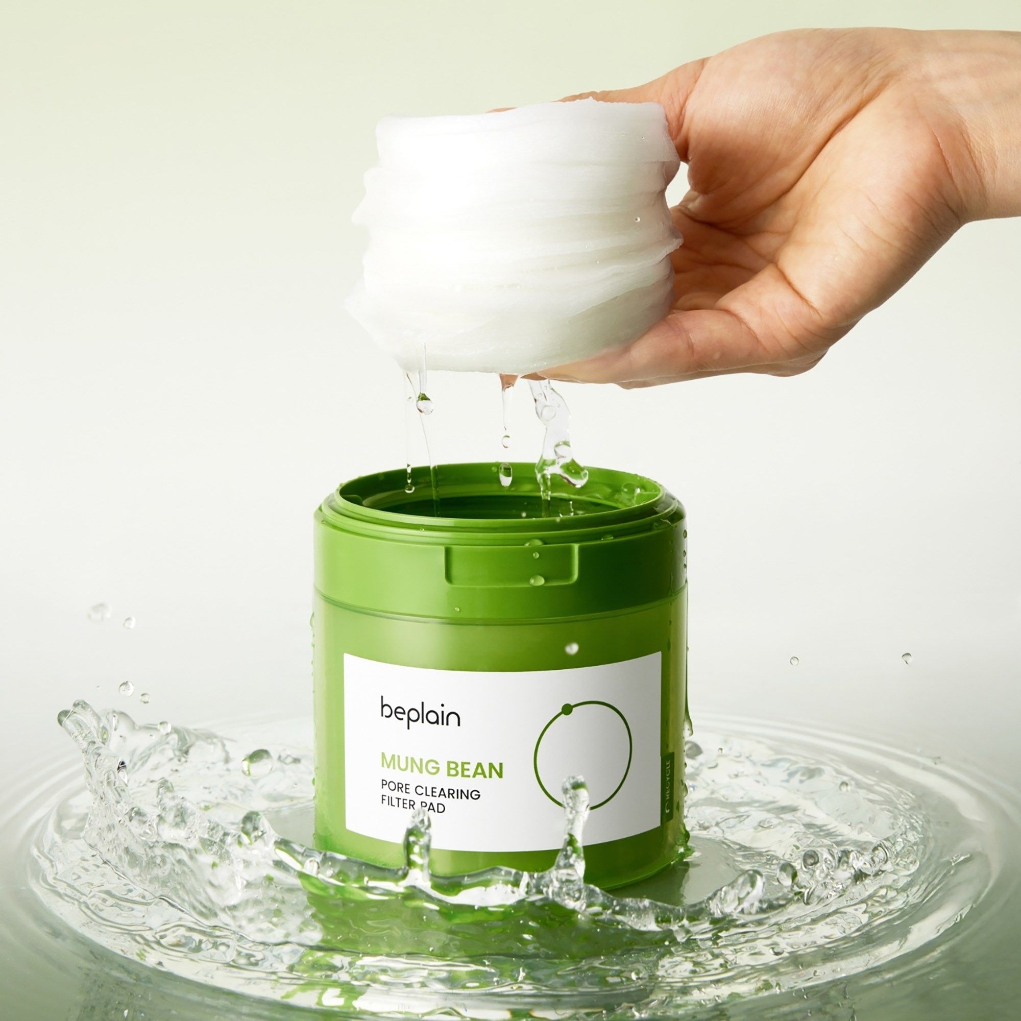 Beplain Mung Bean Pore Clearing Filter Pad 180 ml (obrázok 2)