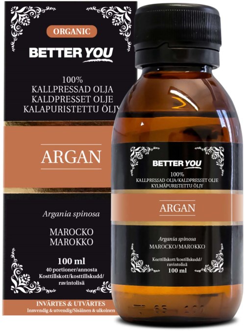 Better You Arganolja EKO Kallpressad 100 ml
