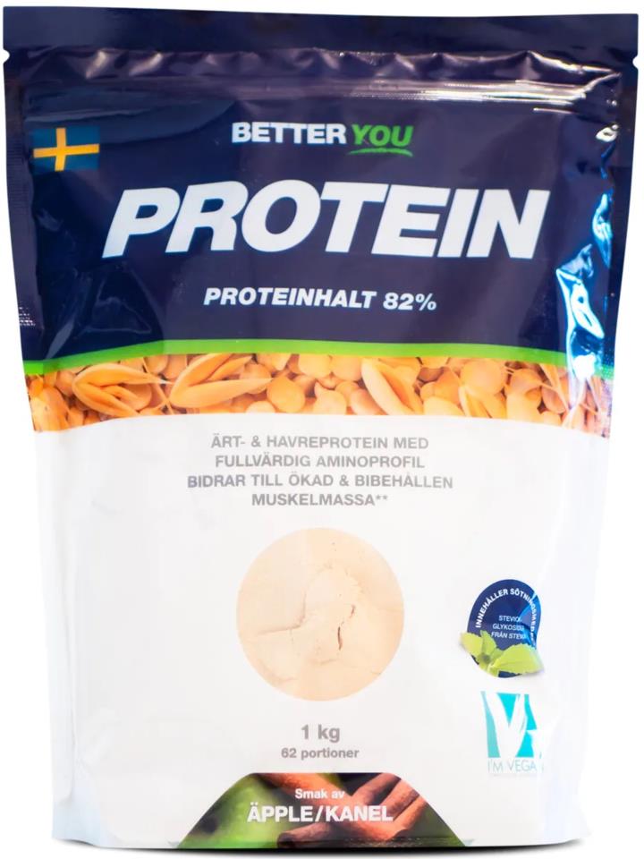 Better You Ärt och havreprotein 1 kg Äpple/Kanel