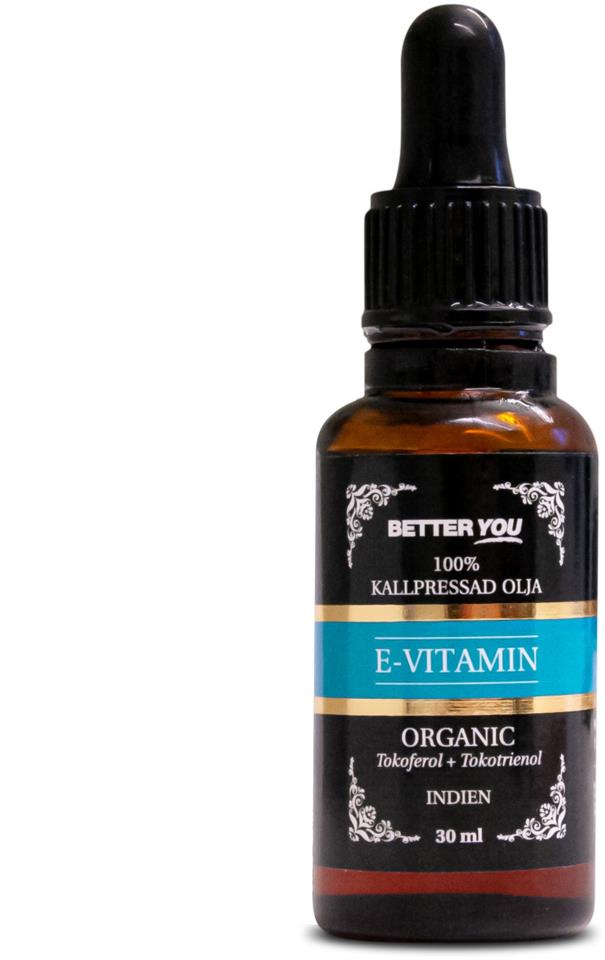 Better You E-vitaminolja EKO Kallpressad - 30 ml   