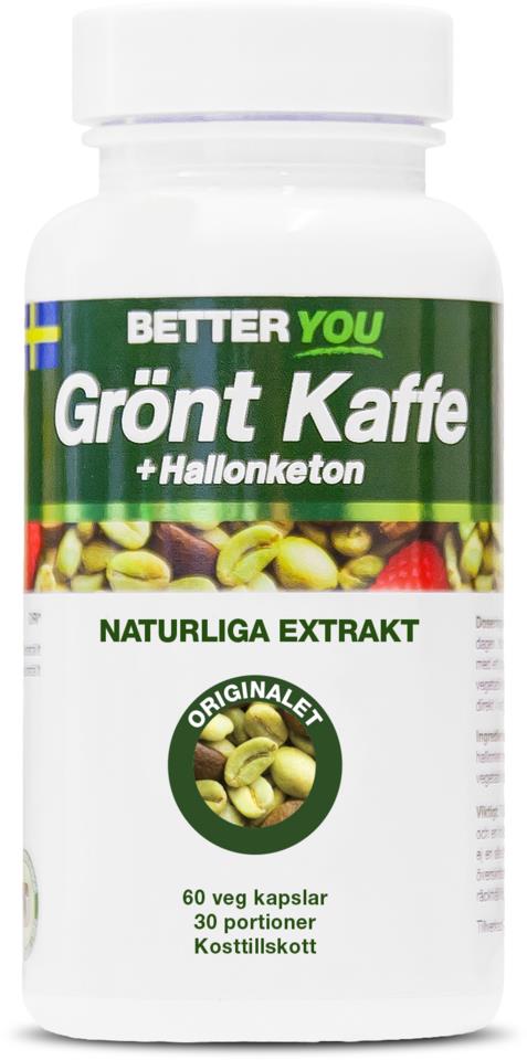 Better You Grönt Kaffe + Hallonketon 60 kaps