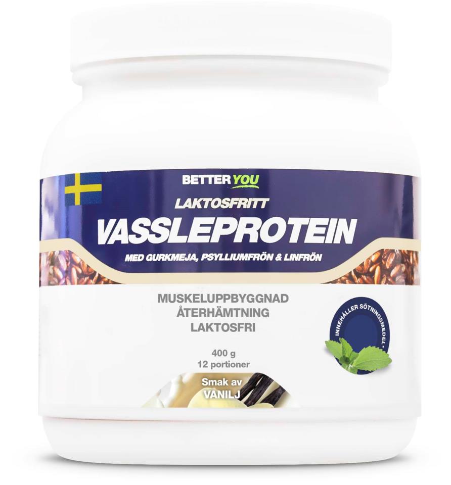 Better You Laktosfritt Vassleprotein 400 g Vanilj