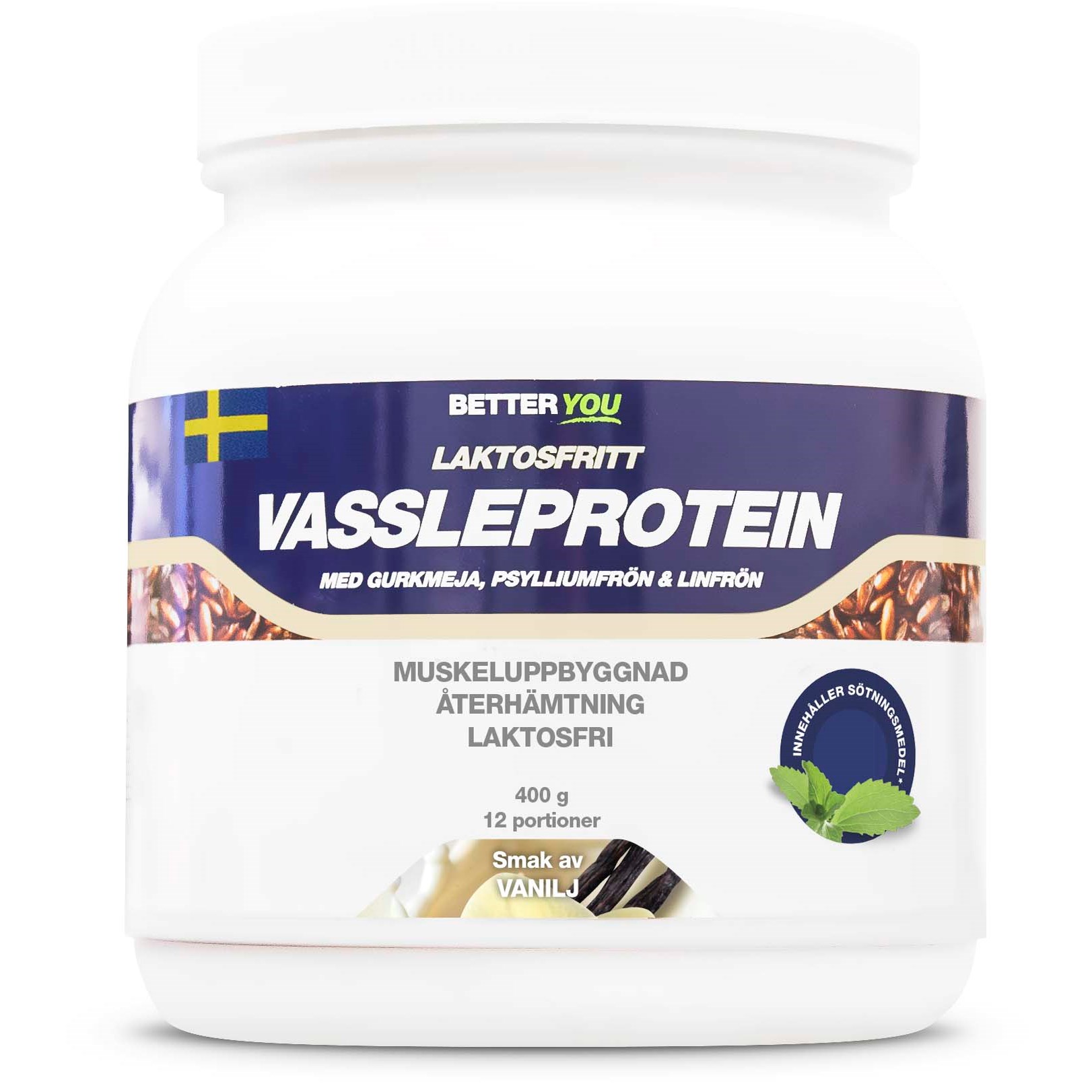 Better You Laktosfritt Vassleprotein Vanilj 400 ml