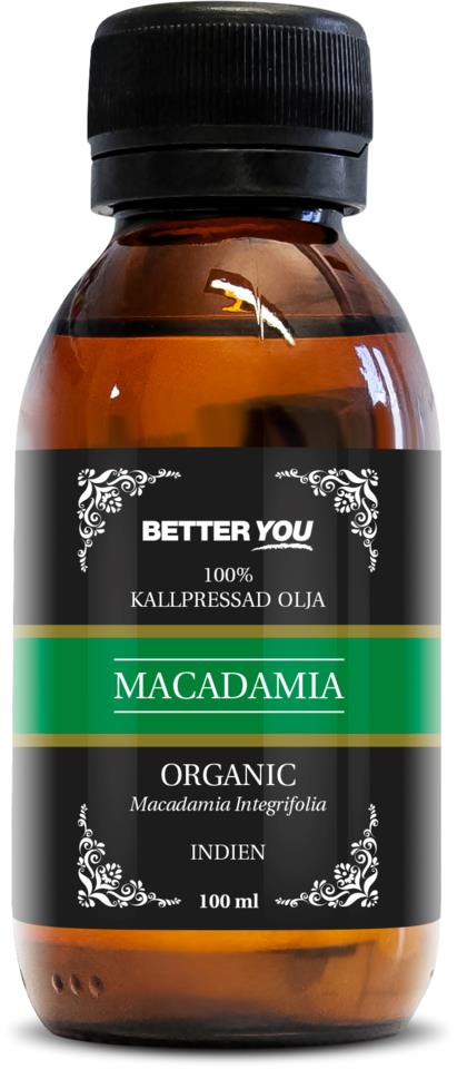 Better You Macadamianolja EKO Kallpressad - 100ml