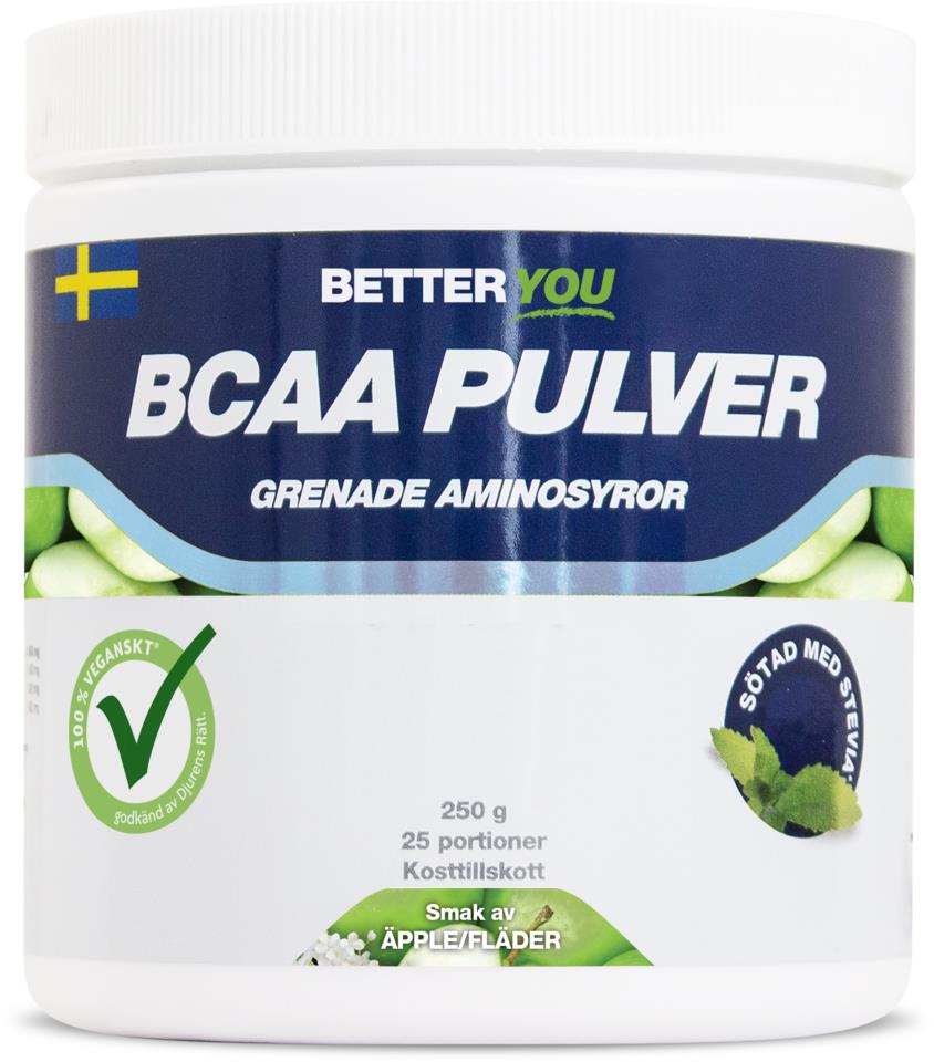 Better You Naturligt BCAA Pulver 250 g - Äpple/Fläder
