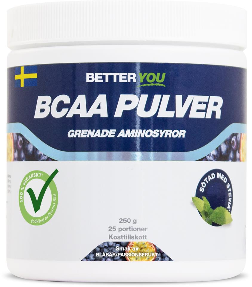 Better You Naturligt BCAA Pulver 250 g - Passion/Blåbär