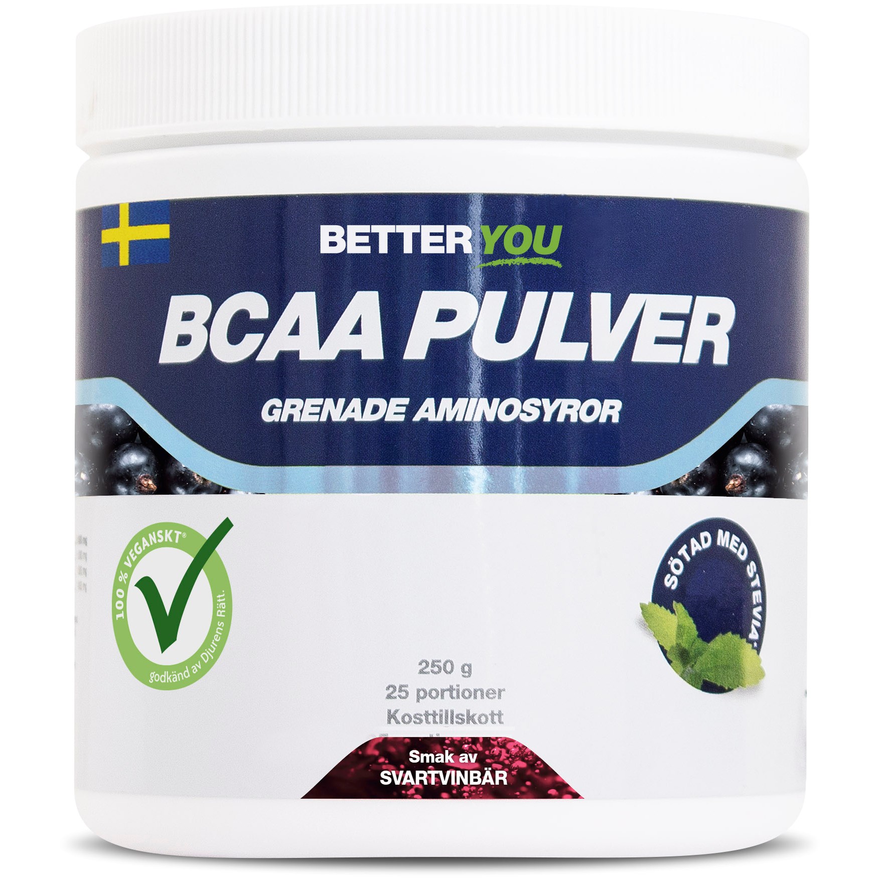 Better You Naturligt BCAA Pulver Svartvinbär 250 g