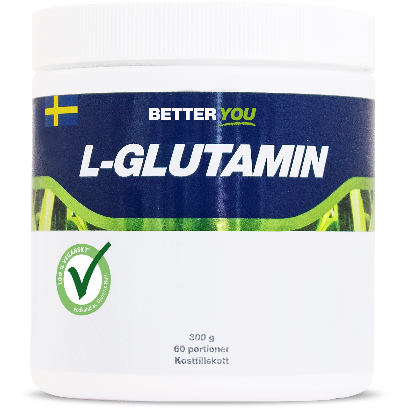 Better You Naturligt L-Glutamin Naturell 300 g