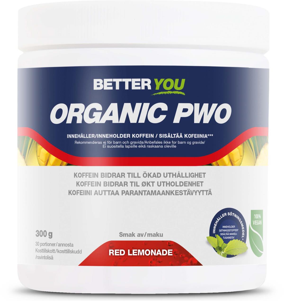 Better You Organic PWO Red lemonad 300 g