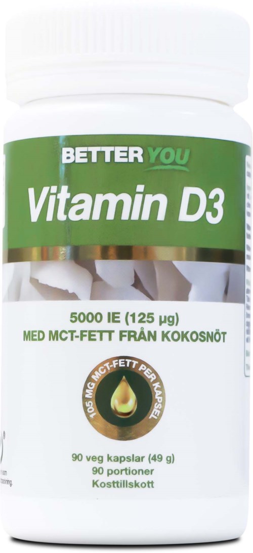 Better You Vitamin D3 5000IE + MCT-Fett 90 st