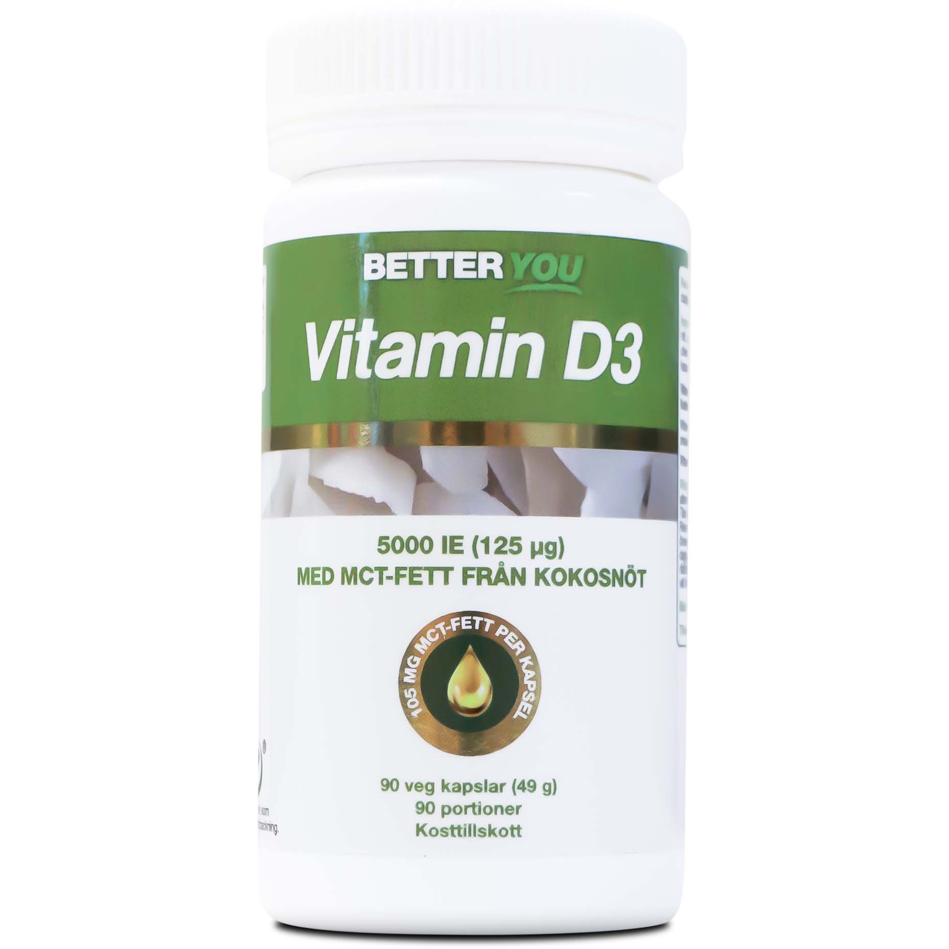 Better You Vitamin D3 5000IE + MCT-Fett 90 st
