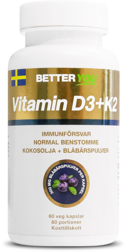 Better You Vitamin D3+K2 60 kaps