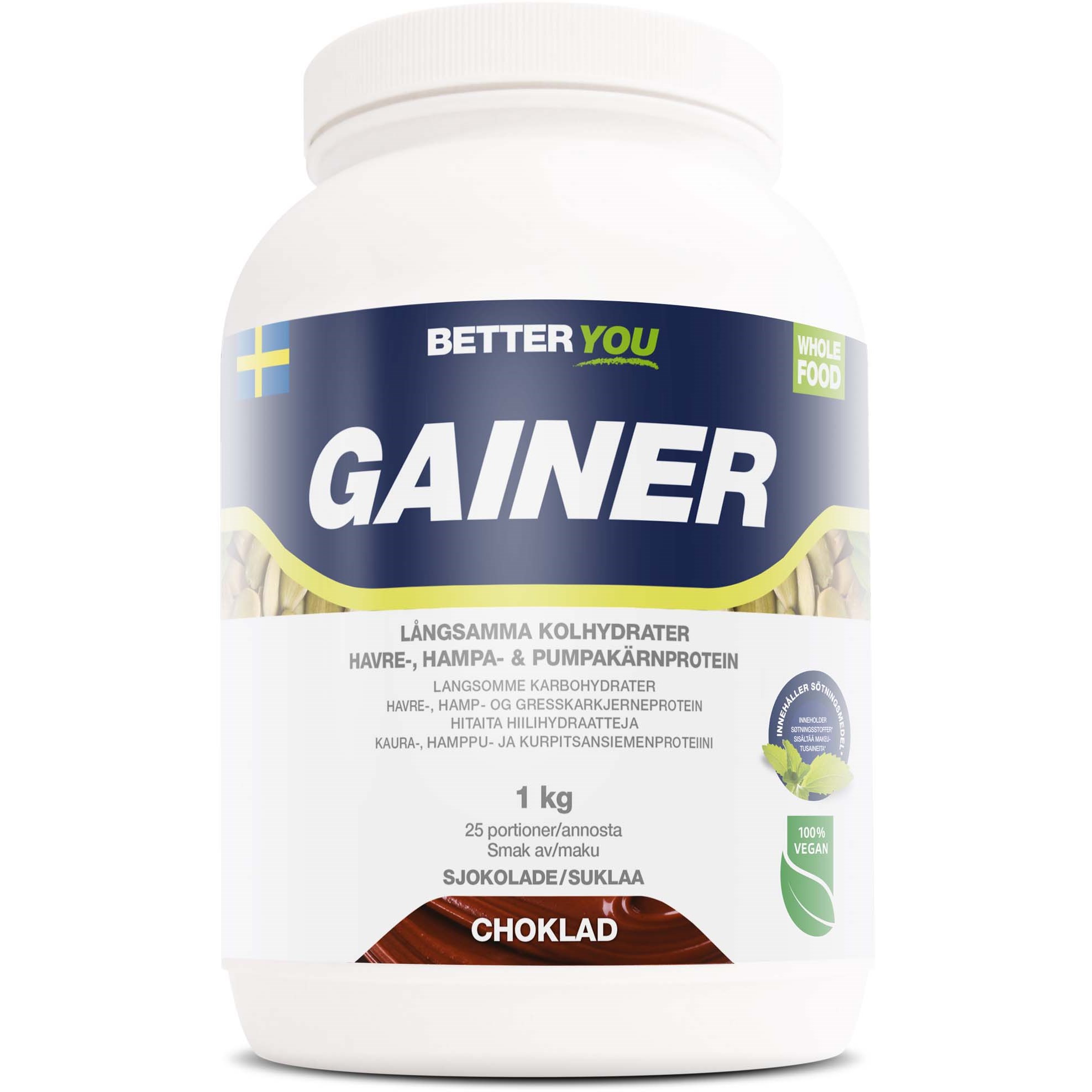 Better You Better You Whole Food Gainer Choklad 1000 g parfym