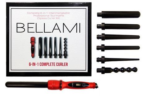Bellami Hair Styling Tool 6 in 1 complete curler