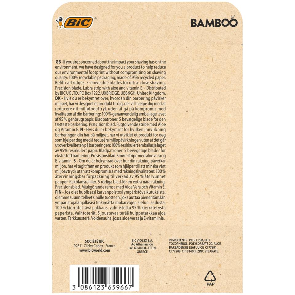 BIC Bamboo Rakblad