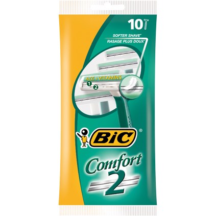Bic BIC Comfort 2 Engangsskraber, 10 stk. 3086127500170 Modsvarer: N/A