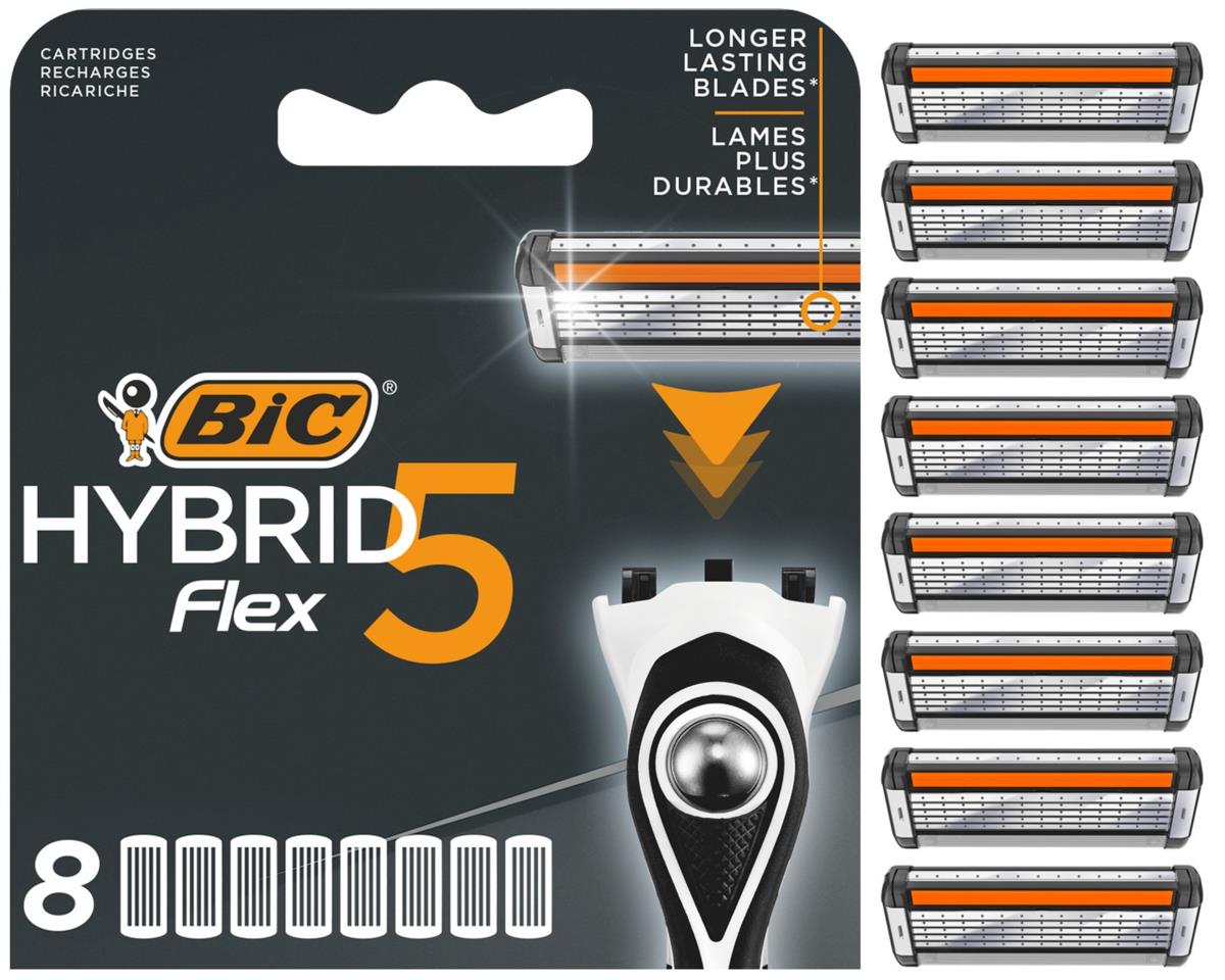 BIC Hybrid 5 Flex Refill 8 st