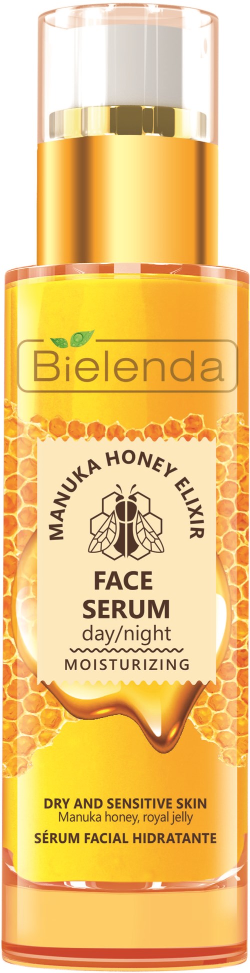 Bielenda Professional SUPREMELAB  MANUKA HONEY NUTRI ELIXIR nourishing and moisturizing face serum day/night for dry and sensitive skin  30 g