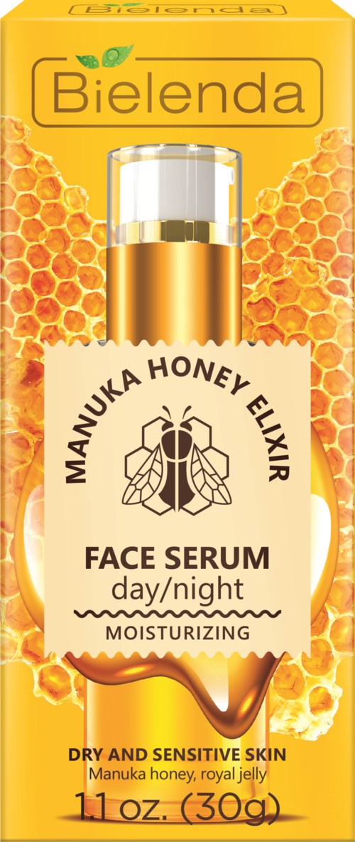 Bielenda Professional SUPREMELAB  MANUKA HONEY NUTRI ELIXIR nourishing and moisturizing face serum day/night for dry and sensitive skin  30 g