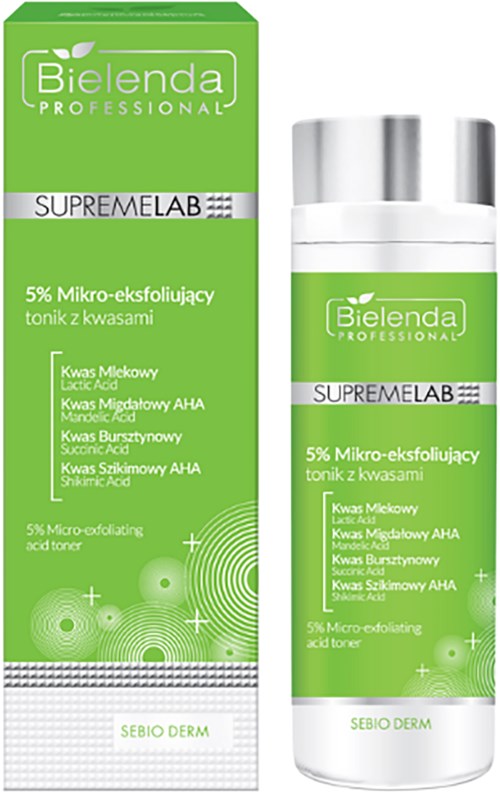 Bielenda Professional SUPREMELAB SEBIO DERM 5% Micro-Exfoliating Acid Tonic 200 ml