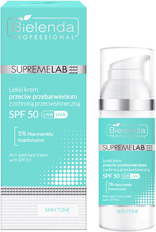 Bielenda Professional SUPREMELAB SKIN TONE Anti-Spot Face Cream SPF50 UVA/UVB 50 ml