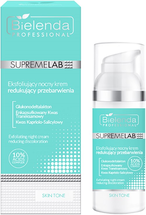 Bielenda Professional SUPREMELAB SKIN TONE Exfoliating Night Cream Reducing Discoloration 50 ml
