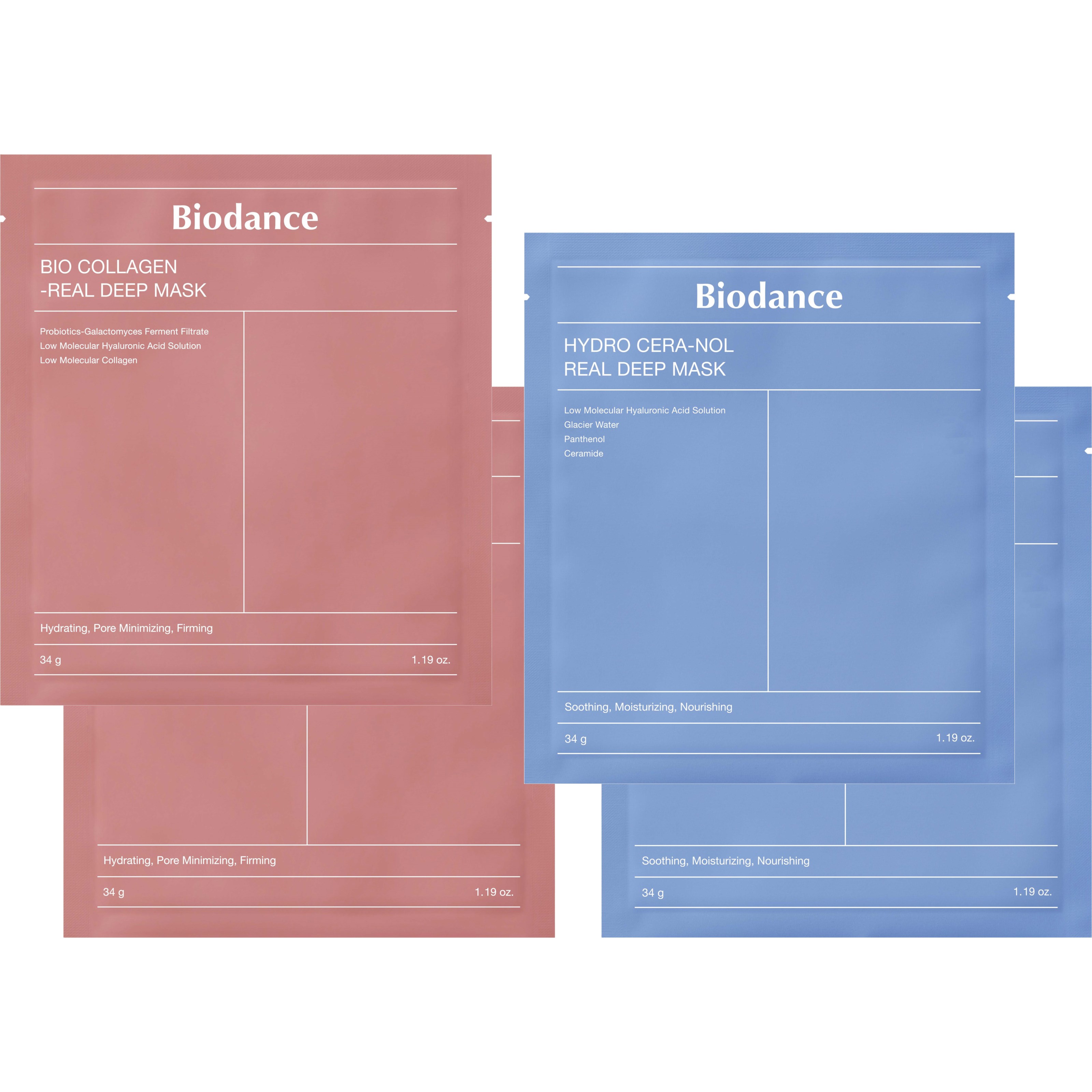 Biodance Bio-Collagen Real Deep Mask 34g x 2 & Hydro Cera-nol Rea