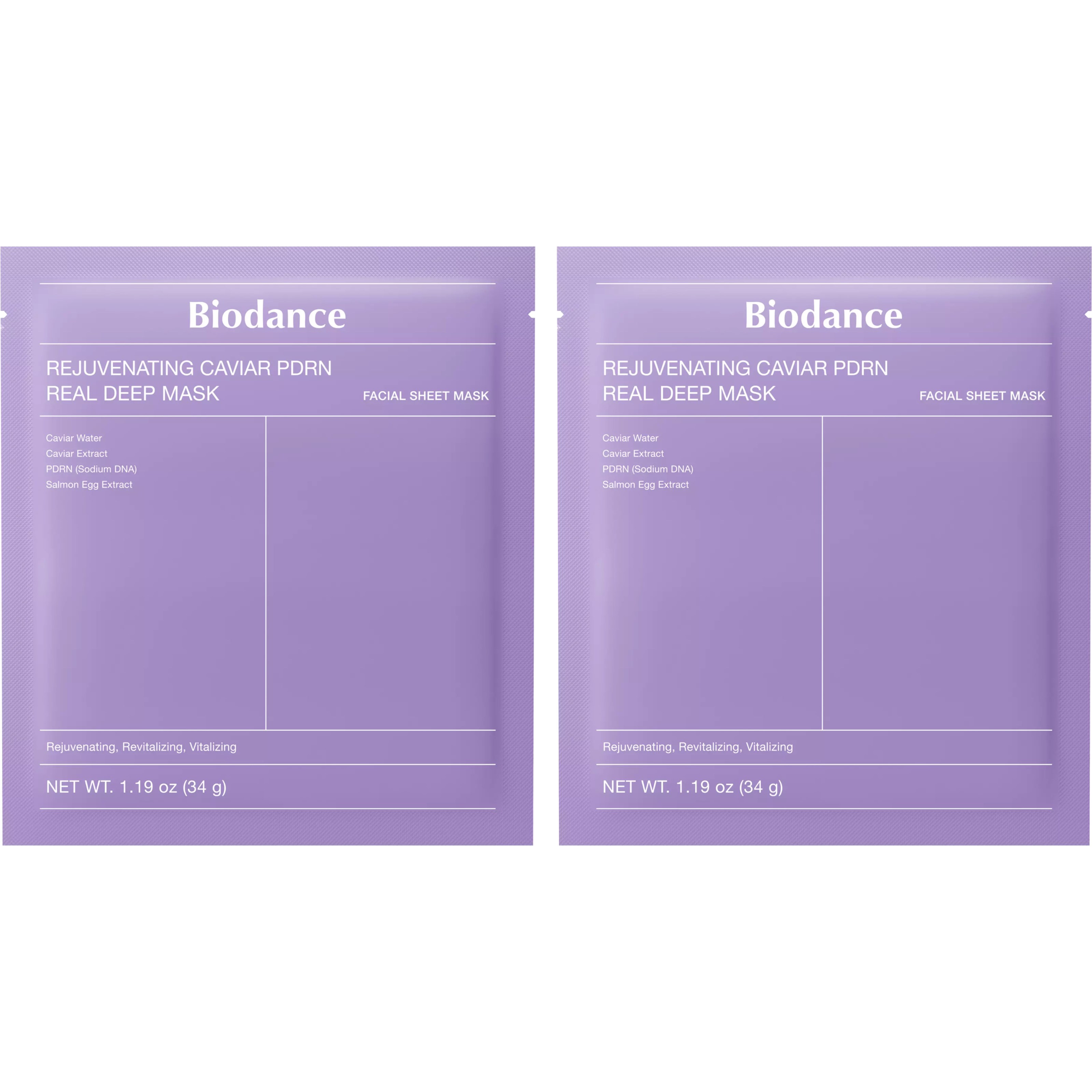 Biodance Rejuvenating Caviar PDRN Real Deep Mask 34 g x 2