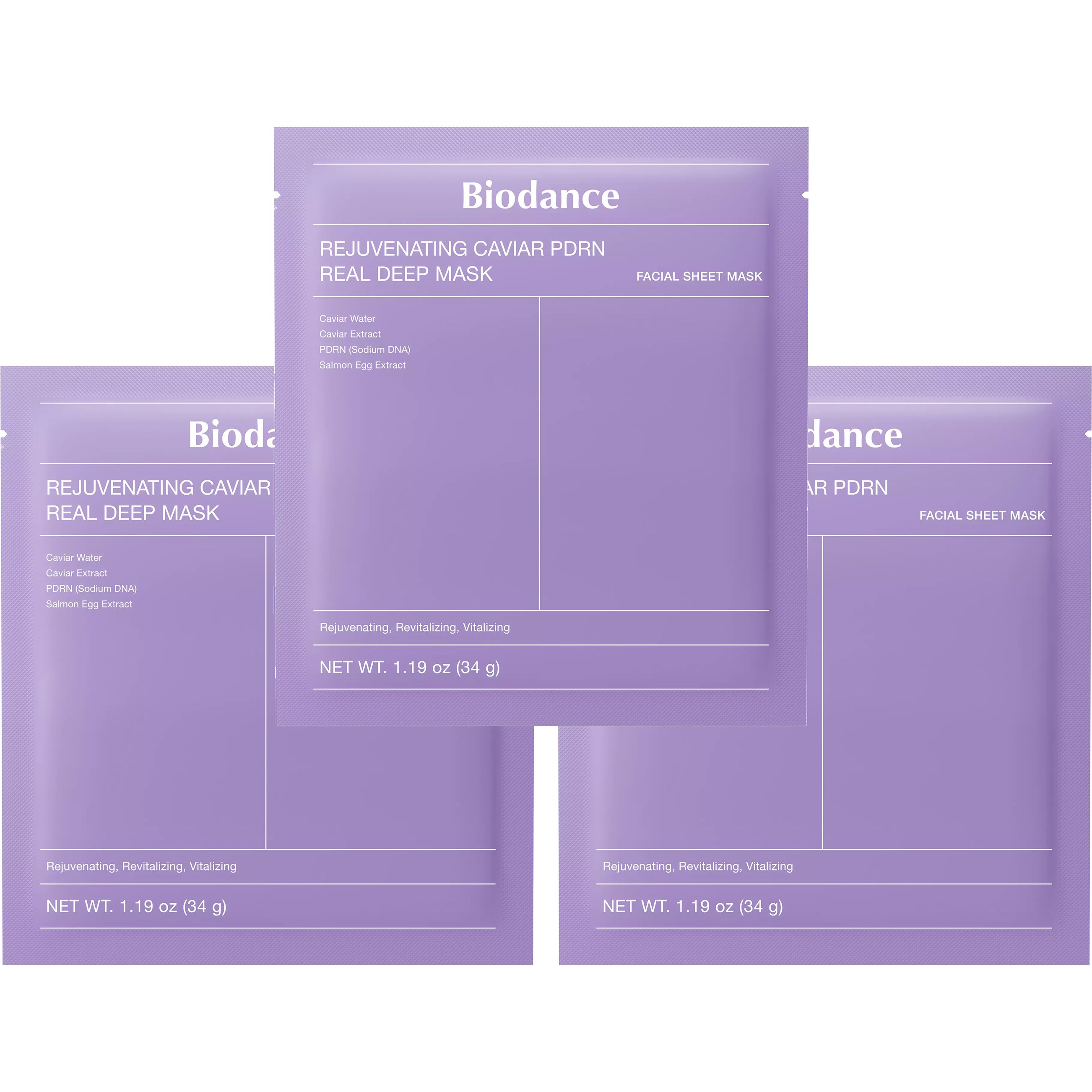 Biodance Rejuvenating Caviar PDRN Real Deep Mask 34 g x 3