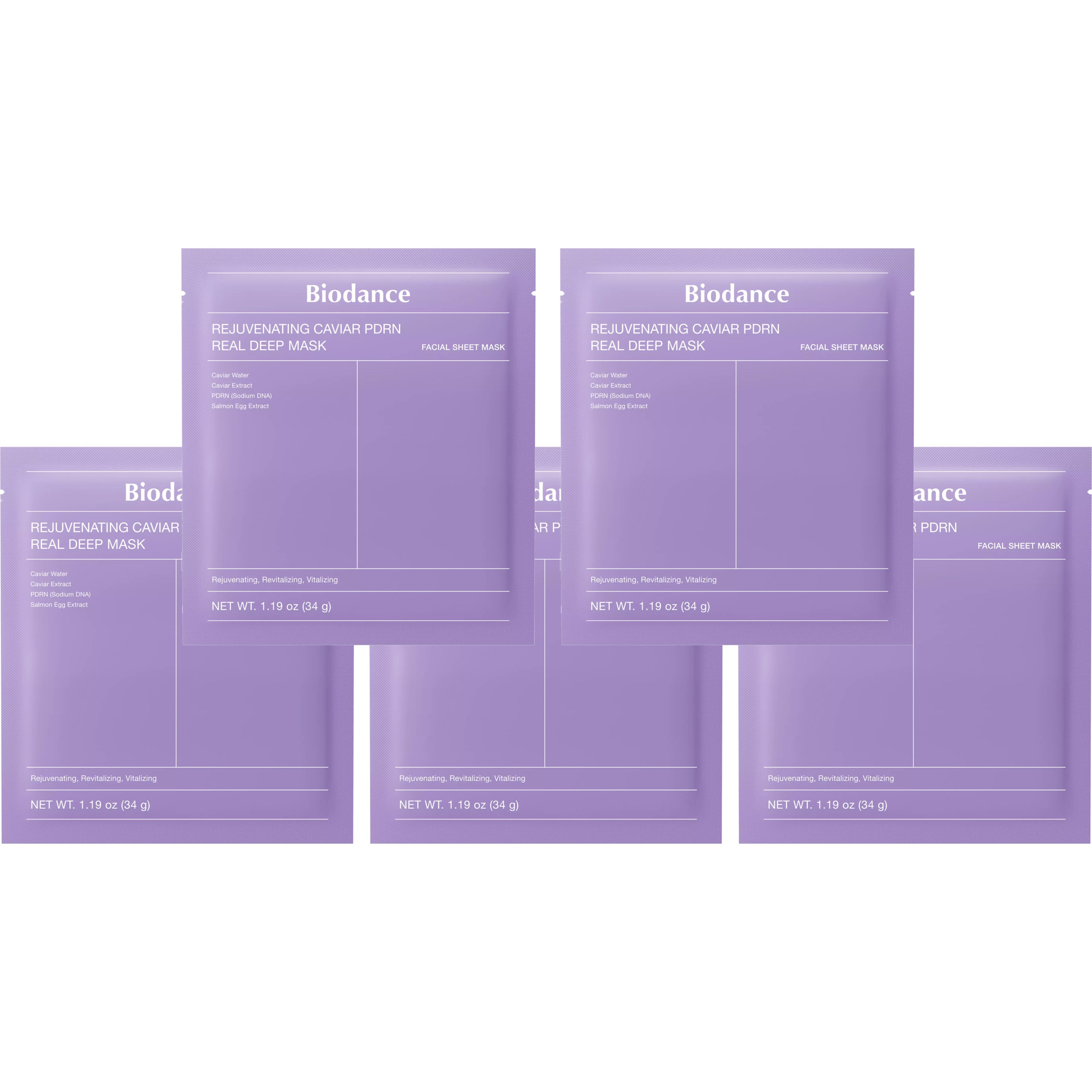 Biodance Rejuvenating Caviar PDRN Real Deep Mask 34 g x 5