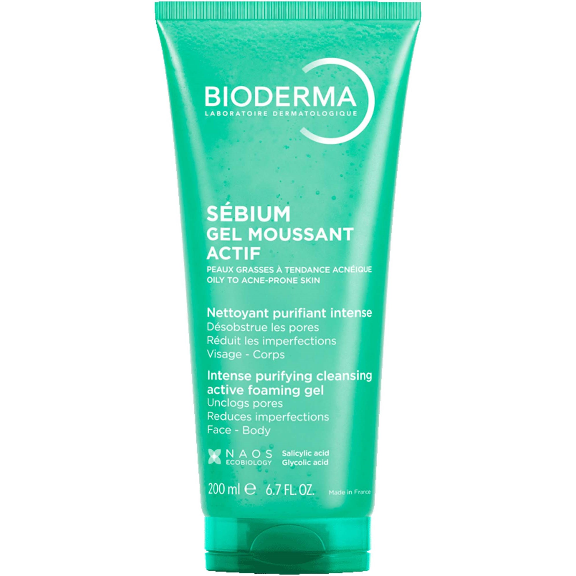 Bioderma Sébium Gel moussant actif 200 ml billede