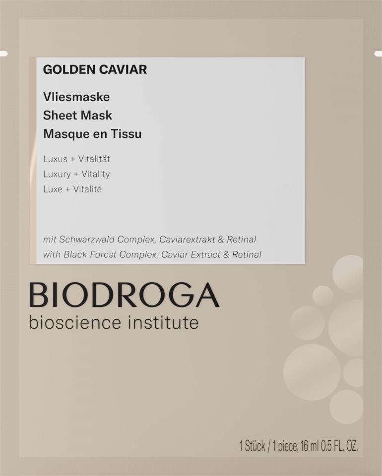 Biodroga Bioscience Institute Golden Caviar Sheet Mask 16ml