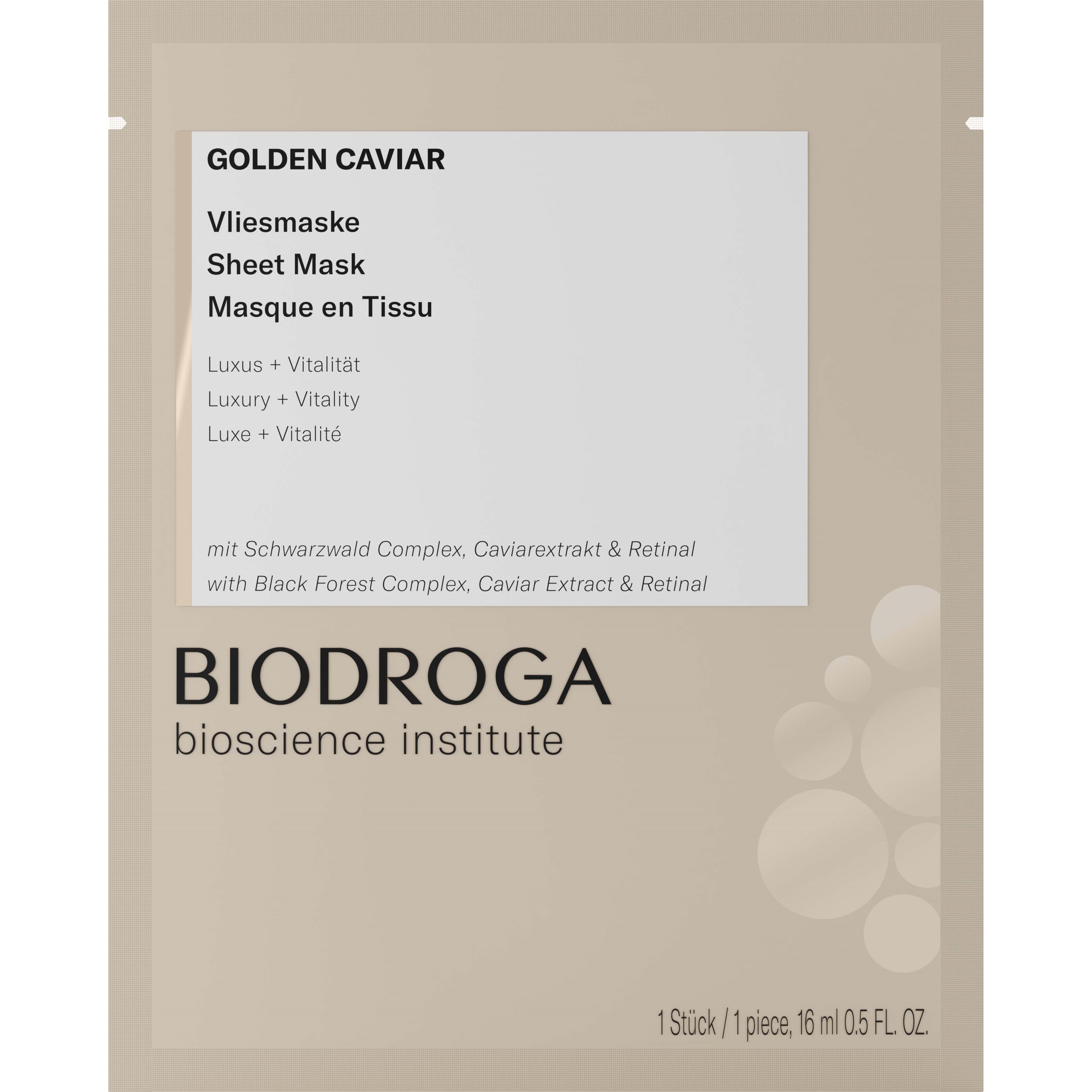 Läs mer om Biodroga Bioscience Institute Golden Caviar Sheet Mask 16 ml