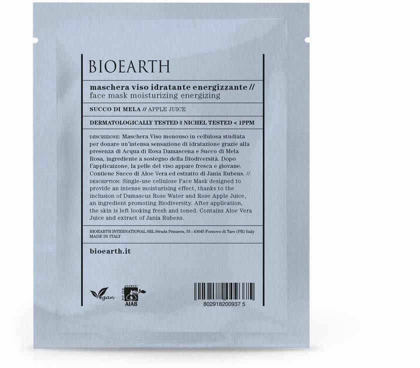 Bioearth Sheetmask Moisturizing Energizing 15 ml