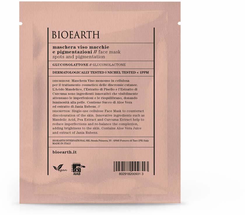 Bioearth Sheetmask Spots and Pigmentation 15 ml
