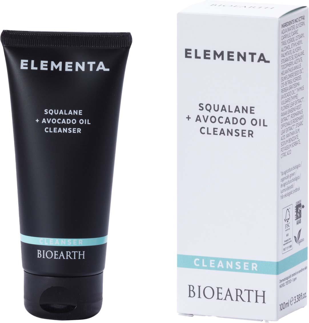Bioearth Elementa Squalane + Avocado Oil Cleanser | lyko.com