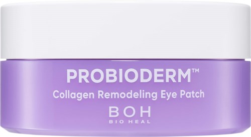 Purple jar of ProbiDerm Collagen Remodeling Eye Patch by BOH Bio Heal.