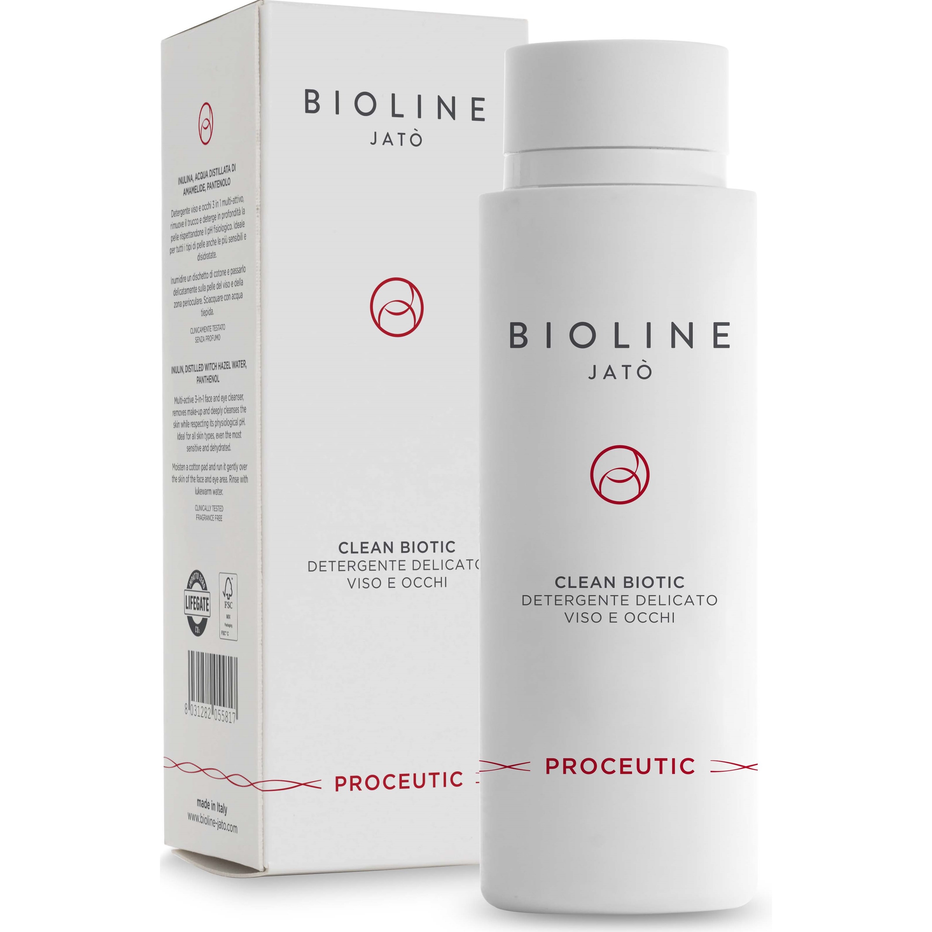 Läs mer om Bioline Proceutic Clean Biotic Face & Eyes delicate cleanser 100 ml