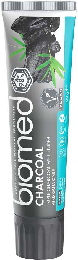 Biomed Charcoal Toothpaste Hydroxyapatite 100 g | lyko.com