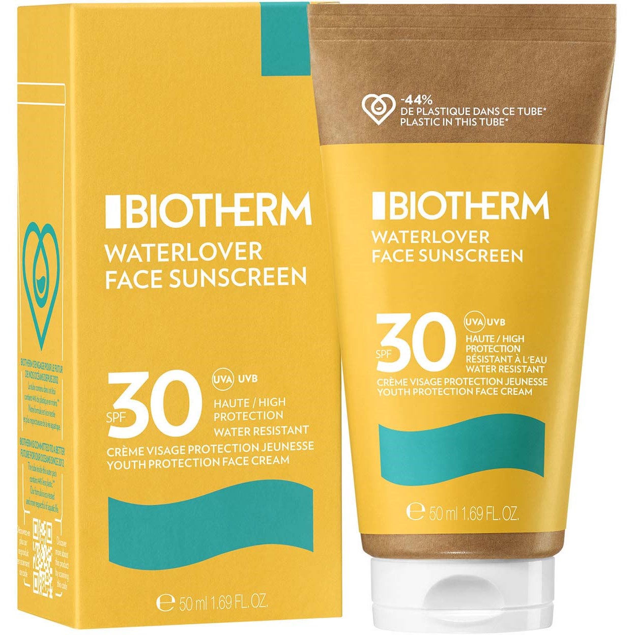 Biotherm Waterlover Creme Solaire Anti-age SPF30 50ml - krem SPF30 50 (obrázok 3)