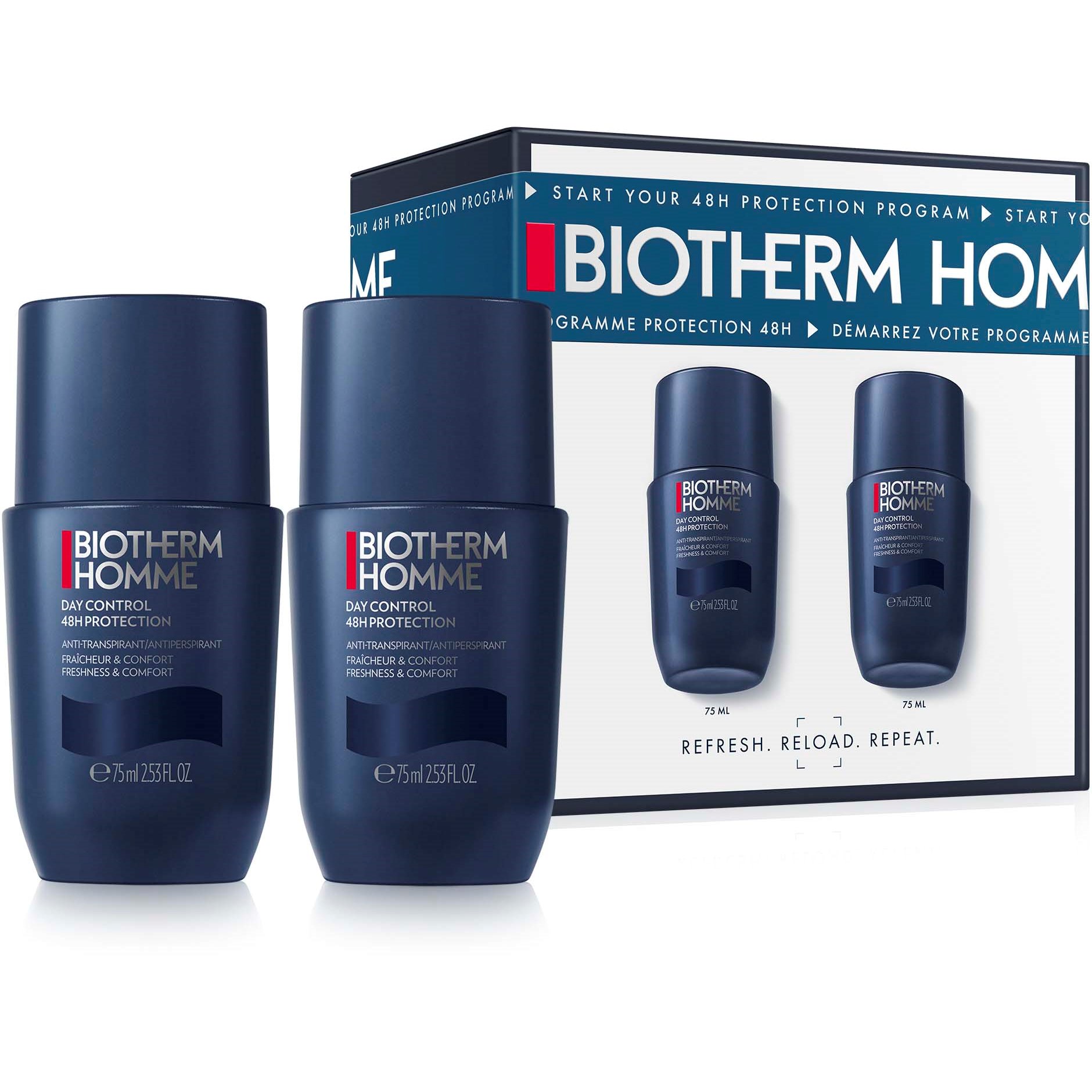 Biotherm Homme Day Control Roll-on Duo Set 2025 2x75 ml Deo - 150 ml