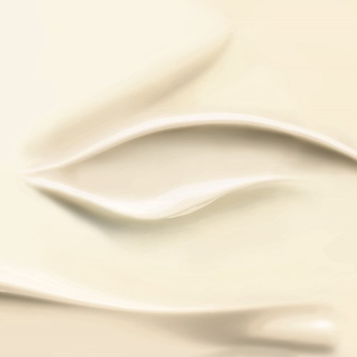 Smooth, creamy surface with gentle waves and soft shadows. No distinct objects, just abstract forms and subtle textures.