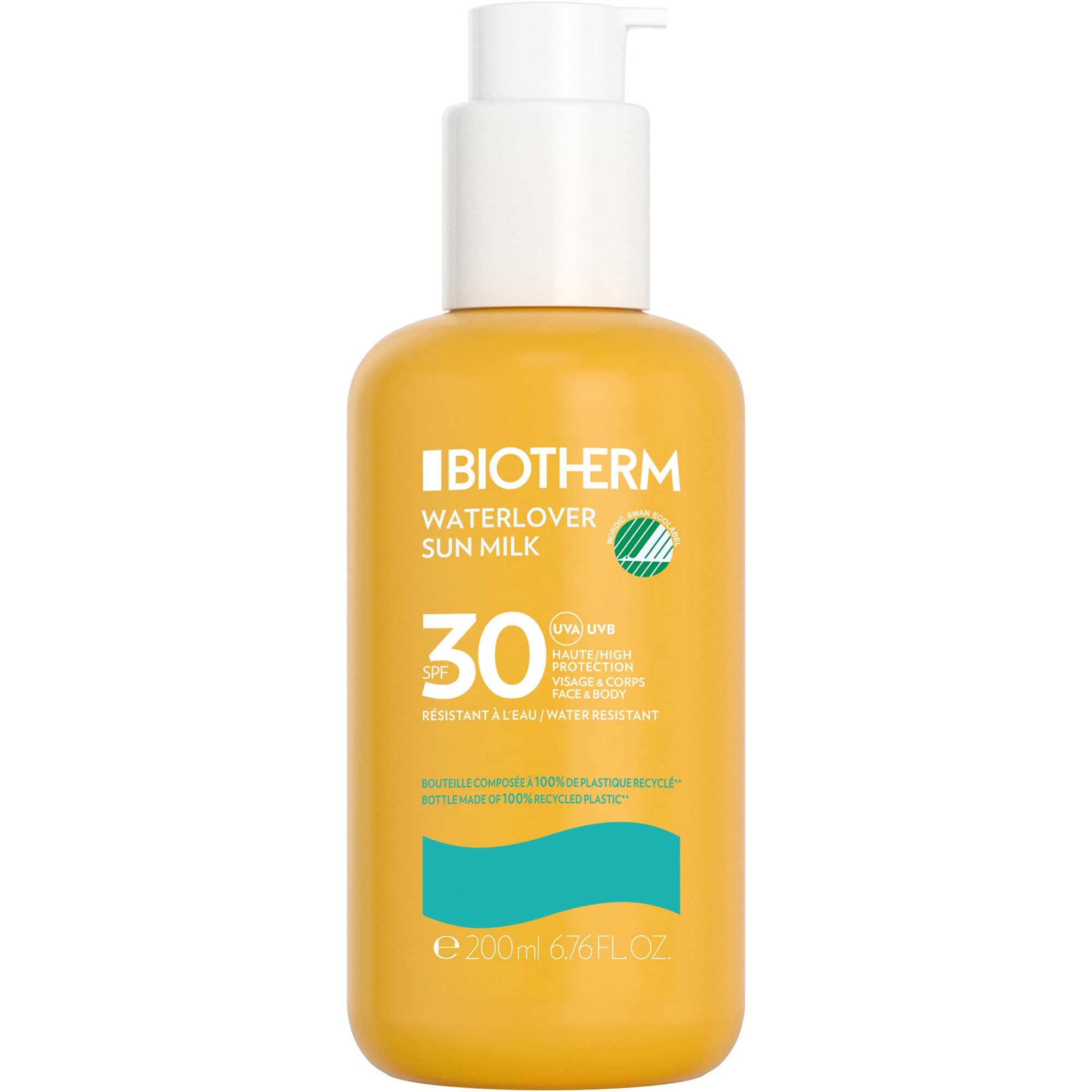 Biotherm Waterlover Sun Milk Spf 30 200ml Waterproof Suntan Lotion